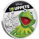 Kermit Et Miss Piggy Silver Sont Deux Pièces De 1 Oz. 999 Silver Cert Auth Nouveau