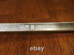 Korean Pure Silver 99 % Deux Ensembles Sujeo Chopstick & Spoon 140 Grammes Nos Exc Vtg