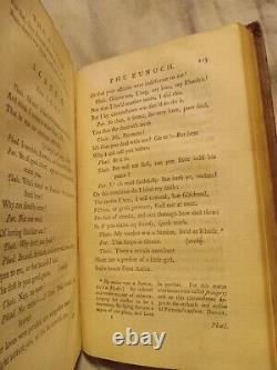 Les Comédies de Terence George Colman 1768, deux volumes, 2ème édition