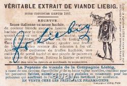 Liebig S476 6 cartes Les Deux Fumeurs pub. Paris en français (1896)