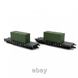 Liliput L230170 Ensemble de deux wagons avec plateformes pour transporter des haut-parleurs militaires à usage intensif