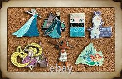 Lot 135 Disney Pins Princesse, Villains, Emplacement Deux Mk 50e Anniversaire Sacs