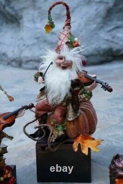 Mark Roberts Violonist Fall Elf Set Of Two, Edition Limitée