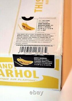 Nouveau Andy Warhol des années 1980 Set de deux plats Banana Split MOMA Original avec boîte