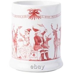 Nouveau dans la boîte - Set de 2 tasses Juliska Country Estate Reindeer Games pour Noël