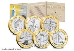 Nouveau jeu de pièces de monnaie de 2 livres 2022, collection du phare, non circulé, faible tirage