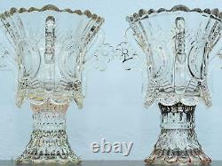 Paire De Deux Brûleurs De Lampe À Huile Murano Glass Bowl