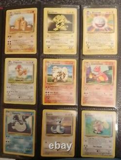 Pokémon Set de Base Ex/Nm Charizard et Deux PSA 8 Holo Presque Complet (94/102)