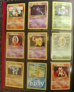 Pokémon Set de Base Ex/Nm Charizard et Deux PSA 8 Holo Presque Complet (94/102)