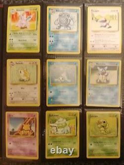 Pokémon Set de Base Ex/Nm Charizard et Deux PSA 8 Holo Presque Complet (94/102)