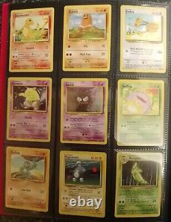 Pokémon Set de Base Ex/Nm Charizard et Deux PSA 8 Holo Presque Complet (94/102)