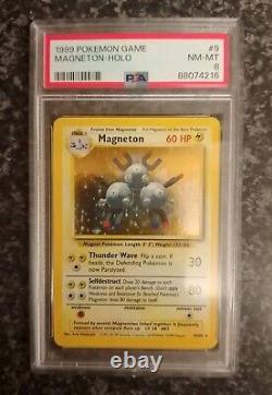 Pokémon Set de Base Ex/Nm Charizard et Deux PSA 8 Holo Presque Complet (94/102)