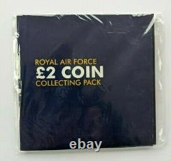 Raf £2 Ensemble De Pièces De Deux Livres Bunc In Change Checker Royal Air Force Collecting Pack