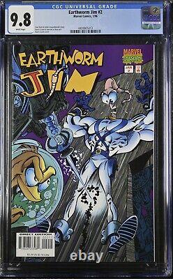 SET Earthworm Jim #1 2 3 CGC 9.8 Marvel Comics 1995 1st Appearance 1-3 RARE<br/>

		<br/> Ensemble Earthworm Jim #1 2 3 CGC 9.8 Marvel Comics 1995 1ère Apparition 1-3 RARE