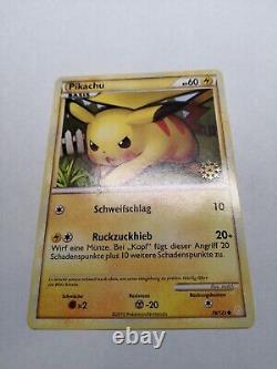 SUPER RARE Pikachu du calendrier de l'Avent allemand 2010 avec le tampon flocon de neige Promo 78/123