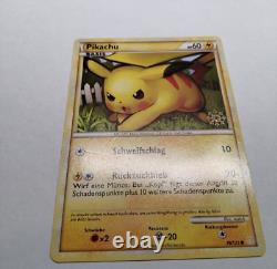 SUPER RARE Pikachu du calendrier de l'Avent allemand 2010 avec le tampon flocon de neige Promo 78/123