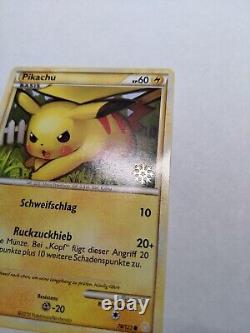 SUPER RARE Pikachu du calendrier de l'Avent allemand 2010 avec le tampon flocon de neige Promo 78/123