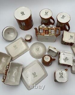 Service à thé vintage Price Kensington Cottage Ware collectionnable de style cottagecore grannycore