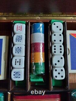 Set de casino vintage DAL NEGRO dans un étui en bois