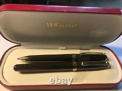 Stylo-plume et crayon Vintage Sheaffer Prelude (366), ensemble cuivre métallique/or, pointe M