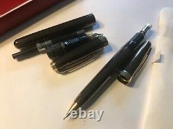 Stylo-plume et crayon Vintage Sheaffer Prelude (366), ensemble cuivre métallique/or, pointe M