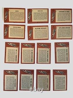 TOPPS Bataille de la Seconde Guerre mondiale 1965 Ensemble de 1-72 cartes à échanger Vintage RARE