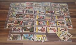 TOPPS Bataille de la Seconde Guerre mondiale II 1965 Set presque complet 69/73 Cartes à échanger