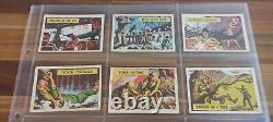 TOPPS Bataille de la Seconde Guerre mondiale II 1965 Set presque complet 69/73 Cartes à échanger