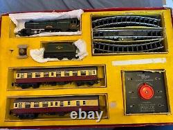 TRIANG R3B TRAIN SET TRÈS RARE Grand Ovale Vert Princesse Elizabeth G. C