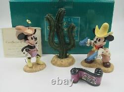 Wdcc Two Gun Mickey Special Commission Colorisé Set Wdac Convention Box Coa