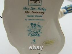 Wdcc Two Gun Mickey Special Commission Colorisé Set Wdac Convention Box Coa